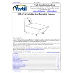 Vestil 0.33 Cubic Yard Mobile Low Profile Steel Parts Hopper with (3) 4 Vestil 0.33 Cubic Yard Mobile Low Profile Steel Parts Hopper with (3) 4