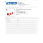 Wesco Industrial Products 273585 Long Fork Pallet Truck with 27