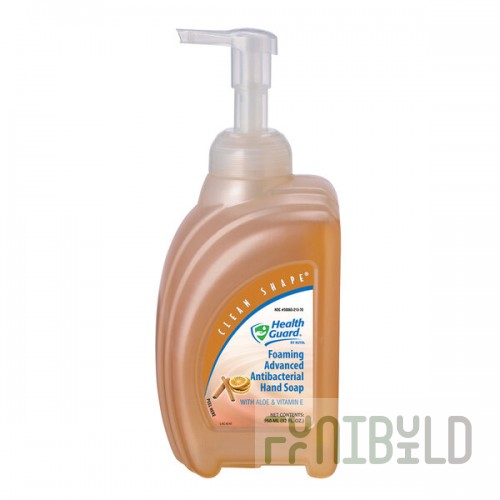 Kutol 21378 Health Guard 950 mL Foaming Advanced Antibacterial Hand Soap Clean Shape Bottle - 8/Case