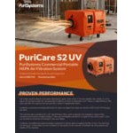 AlorAir Purisystems PuriCare S2 UV Orange Commercial Portable 3-Stage HEPA Filtration Air Scrubber with UV-C Light - 115V AlorAir Purisystems PuriCare S2 UV Orange Commercial Portable 3-Stage HEPA Filtration Air Scrubber with UV-C Light - 115V