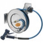 T&S B-7132-02 35' Open Stainless Steel Hose Reel with Rear Trigger Water Gun T&S B-7132-02 35' Open Stainless Steel Hose Reel with Rear Trigger Water Gun