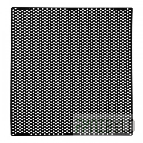 Rubbermaid® 2182676 Black Gloss Steel Large Perforated Decorative Panel for FG397500 and 2182678 - 4/Case