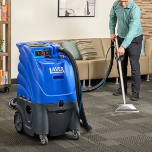 Lavex Dual 3-Stage Heated Carpet Extractor with 25' Hoses and 12 Lavex Dual 3-Stage Heated Carpet Extractor with 25' Hoses and 12