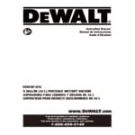 DeWalt Stealthsonic DXV09P-QTA 9 Gallon 5 Peak hp Wet / Dry Vacuum with Tool Kit and Accessory Storage Bag - 120V, 1 Phase