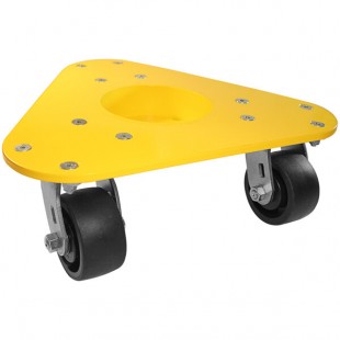 Bond 1500 lb. Steel Triangular Cup Dolly with Thermoplastic Casters 4200 GFPO Bond 1500 lb. Steel Triangular Cup Dolly with Thermoplastic Casters 4200 GFPO