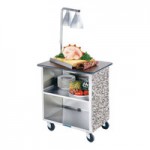 Lakeside 757 Heavy-Duty Stainless Steel Deep Two Shelf Utility Cart - 22 1/4