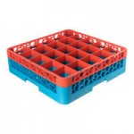 Carlisle RG49-414 OptiClean 49 Compartment Blue Glass Rack with 4 Extenders