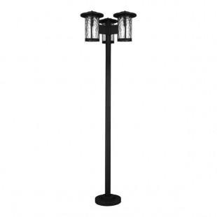 Canarm Leon Sand Black 3-Light Outdoor Light Post - 120V, 4W