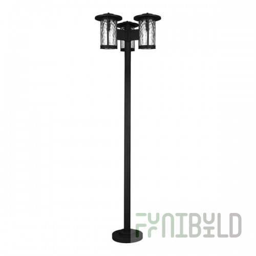 Canarm Leon Sand Black 3-Light Outdoor Light Post - 120V, 4W