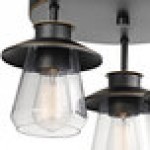 Globe Modern Farmhouse Oil-Rubbed Bronze Semi-Flush Mount Light - 120V, 60W Globe Modern Farmhouse Oil-Rubbed Bronze Semi-Flush Mount Light - 120V, 60W