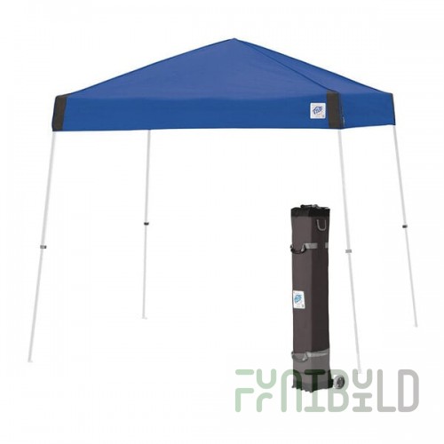 E-Z Up VS3WH12RB Vista Instant Shelter 12' x 12' Royal Blue Canopy with White Frame