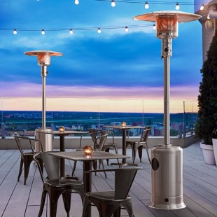 Backyard Pro Courtyard Series PH1SS Stainless Steel Portable Propane Outdoor Patio Heater - 47,000 BTU Backyard Pro Courtyard Series PH1SS Stainless Steel Portable Propane Outdoor Patio Heater - 47,000 BTU