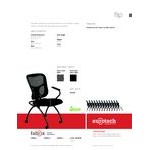 Eurotech NT5000-5806 Flip Series Black Office Chair with Arms Eurotech NT5000-5806 Flip Series Black Office Chair with Arms