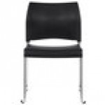 National Public Seating 8810-11-10 Cafetorium Black Stacking Chair