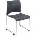 National Public Seating 8810-11-10 Cafetorium Black Stacking Chair