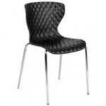 Flash Furniture LF-7-07C-PUR-GG Lowell Contemporary Purple Plastic Stackable Chair Flash Furniture LF-7-07C-PUR-GG Lowell Contemporary Purple Plastic Stackable Chair