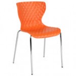 Flash Furniture LF-7-07C-PUR-GG Lowell Contemporary Purple Plastic Stackable Chair Flash Furniture LF-7-07C-PUR-GG Lowell Contemporary Purple Plastic Stackable Chair