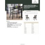 Lancaster Table & Seating Black Finish Ladder Back Chair with 2 1/2
