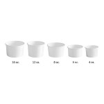 Choice 12 oz. White Paper Frozen Yogurt / Food Cup - 50/Pack Choice 12 oz. White Paper Frozen Yogurt / Food Cup - 50/Pack