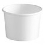 Choice 12 oz. White Paper Frozen Yogurt / Food Cup - 50/Pack Choice 12 oz. White Paper Frozen Yogurt / Food Cup - 50/Pack