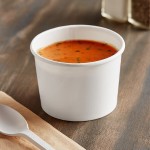 Choice 12 oz. White Paper Frozen Yogurt / Food Cup - 50/Pack Choice 12 oz. White Paper Frozen Yogurt / Food Cup - 50/Pack