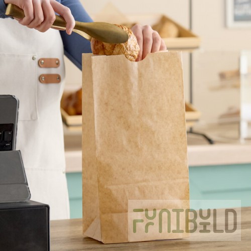 Choice 12 lb. Natural Kraft Waxed Paper Bag - 1,000/Case