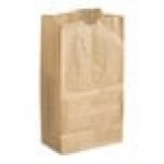 Choice 12 lb. Natural Kraft Waxed Paper Bag - 1,000/Case