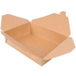 Fold-Pak 02BPSONOMM Bio-Plus-Earth Sonoma Microwavable Paper #2 Take-Out Containers 7 3/4