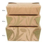 Fold-Pak 02BPSONOMM Bio-Plus-Earth Sonoma Microwavable Paper #2 Take-Out Containers 7 3/4