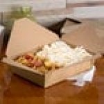 Fold-Pak 02BPSONOMM Bio-Plus-Earth Sonoma Microwavable Paper #2 Take-Out Containers 7 3/4