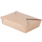 Fold-Pak 02BPSONOMM Bio-Plus-Earth Sonoma Microwavable Paper #2 Take-Out Containers 7 3/4