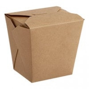 Fold-Pak Earth 26MWEARTHM 26 oz. Microwaveable Paper Take-Out Container - 450/Case