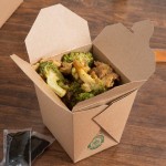 Fold-Pak Earth 26MWEARTHM 26 oz. Microwaveable Paper Take-Out Container - 450/Case
