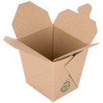 Fold-Pak Earth 26MWEARTHM 26 oz. Microwaveable Paper Take-Out Container - 450/Case