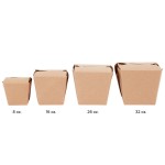 Fold-Pak Earth 26MWEARTHM 26 oz. Microwaveable Paper Take-Out Container - 450/Case