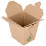 Fold-Pak Earth 26MWEARTHM 26 oz. Microwaveable Paper Take-Out Container - 450/Case