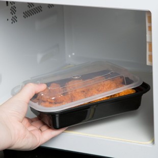 Pactiv Newspring NC8168B 16 oz. Black VERSAtainer Rectangular Microwavable Container with Lid - 150/Case Pactiv Newspring NC8168B 16 oz. Black VERSAtainer Rectangular Microwavable Container with Lid - 150/Case