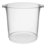 Fineline Platter Pleasers 3403 Heavy Duty Disposable Plastic 4 Qt. Wine / Champagne Chiller Ice Bucket