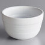Acopa Capri 8 oz. Coconut White Stoneware Bouillon - Sample