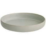 Acopa Pangea 22 oz. Ash Gray Matte Porcelain Pasta Bowl - Sample