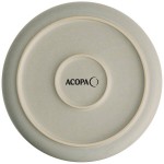 Acopa Pangea 22 oz. Ash Gray Matte Porcelain Pasta Bowl - Sample