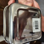 Vollrath 59768 28.2 oz. Square Mini Stainless Steel Roasting Pan with Handles
