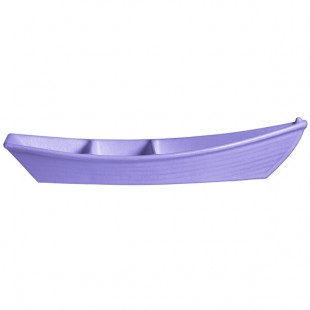 G.E.T. Enterprises BT320-MOD-LV Bugambilia 3.6 Qt. Smooth MOD Finish Lavender Resin-Coated Aluminum Deep Boat with Dividers