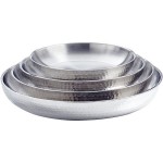 American Metalcraft DWHSEA18 169 oz. Stainless Steel Double Wall Seafood Tray with Hammered Finish - 17 1/2 American Metalcraft DWHSEA18 169 oz. Stainless Steel Double Wall Seafood Tray with Hammered Finish - 17 1/2