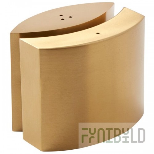 American Metalcraft SPDG11 4 oz. Gold Stainless Steel Embracing Salt and Pepper Shaker Set - 12/Case