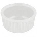 Bon Chef 9024 2 oz. Terra Cotta Sandstone Finish Cast Aluminum Fluted Ramekin