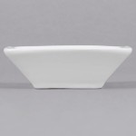 American Metalcraft PORD39 2 oz. White Square Porcelain Sauce Cup - 12/Case