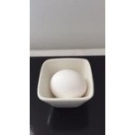American Metalcraft PORD39 2 oz. White Square Porcelain Sauce Cup - 12/Case