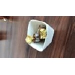 American Metalcraft PORD39 2 oz. White Square Porcelain Sauce Cup - 12/Case