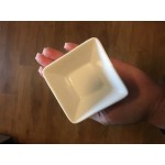 American Metalcraft PORD39 2 oz. White Square Porcelain Sauce Cup - 12/Case